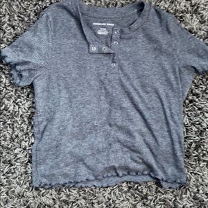 gray t-shirt from american eagle